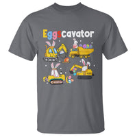 Easter Day T Shirt Eggscavator Egg Hunt Construction Trucks Toddler Boys - Wonder Print Shop