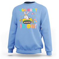 Easter Day Sweatshirt Egg Hunt Is On Funny Truck Bunny - Wonder Print Shop