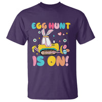 Easter Day T Shirt Egg Hunt Is On Funny Truck Bunny - Wonder Print Shop