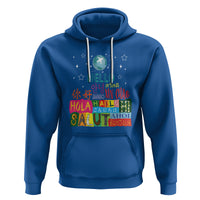 Travel Lover Hoodie Hello Word in Different Languages Greetings - Wonder Print Shop