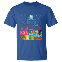 Travel Lover T Shirt Hello Word in Different Languages Greetings - Wonder Print Shop