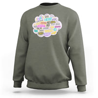 Travel Lover Sweatshirt Hello Word in Different Languages Greetings - Wonder Print Shop