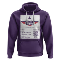 Travel Lover Hoodie This Is My Airport Shirt Fights Airline Ticket Traveling - Wonder Print Shop