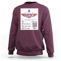Travel Lover Sweatshirt This Is My Airport Shirt Fights Airline Ticket Traveling - Wonder Print Shop