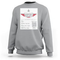 Travel Lover Sweatshirt This Is My Airport Shirt Fights Airline Ticket Traveling - Wonder Print Shop