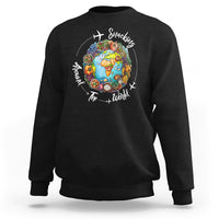 Travel For Food Lover Sweatshirt Snacking Around The World Traveling - Wonder Print Shop