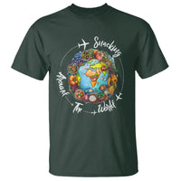 Travel For Food Lover T Shirt Snacking Around The World Traveling - Wonder Print Shop