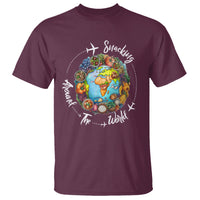 Travel For Food Lover T Shirt Snacking Around The World Traveling - Wonder Print Shop
