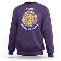 Travel For Beer Lover Sweatshirt Drinking Around The World Traveling - Wonder Print Shop