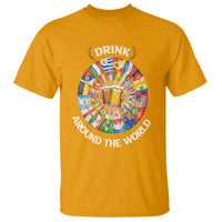 Travel For Beer Lover T Shirt Drinking Around The World Traveling - Wonder Print Shop