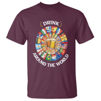 Travel For Beer Lover T Shirt Drinking Around The World Traveling - Wonder Print Shop