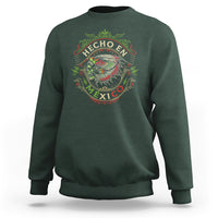 Hecho En Mexico Sweatshirt Aztec Skull Made In Mexico Mexican - Wonder Print Shop
