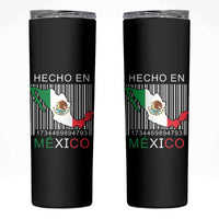 Mexican Pride Skinny Tumbler Hecho En Mexico Flag Barcode