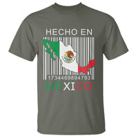 Mexican Pride T Shirt Hecho En Mexico Flag Barcode - Wonder Print Shop