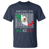 Mexican Pride T Shirt Hecho En Mexico Flag Barcode - Wonder Print Shop