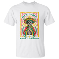 Mexican Pride T Shirt Mexicano Hasta Los Huesos Skeleton Sombrero - Wonder Print Shop