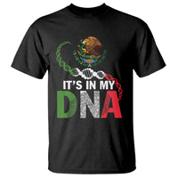 Mexican Pride T Shirt It's In My DNA Mexico Flag Proud Hispanic - Wonder Print Shop