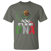 Mexican Pride T Shirt It's In My DNA Mexico Flag Proud Hispanic - Wonder Print Shop