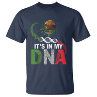 Mexican Pride T Shirt It's In My DNA Mexico Flag Proud Hispanic - Wonder Print Shop