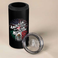 American Grown With Mexican Roots 4 in 1 Can Cooler Tumbler