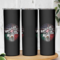 American Grown With Mexican Roots Skinny Tumbler
