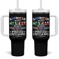 American Born Mexican Blood Proud Chicano Culture Lowrider Tumbler With Handle