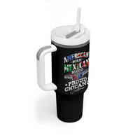 American Born Mexican Blood Proud Chicano Culture Lowrider Tumbler With Handle