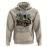 Oldies Por Vida Vintage Car Lowrider Mexican Chicano Chicana Hoodie - Wonder Print Shop