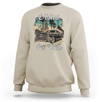 Oldies Por Vida Vintage Car Lowrider Mexican Chicano Chicana Sweatshirt - Wonder Print Shop