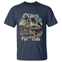 Oldies Por Vida Vintage Car Lowrider Mexican Chicano Chicana T Shirt - Wonder Print Shop