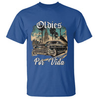 Oldies Por Vida Vintage Car Lowrider Mexican Chicano Chicana T Shirt - Wonder Print Shop