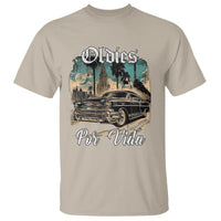 Oldies Por Vida Vintage Car Lowrider Mexican Chicano Chicana T Shirt - Wonder Print Shop