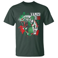 Mexican Soccer Fan T Shirt Vamos Mexico Flag Tiger - Wonder Print Shop