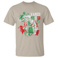 Mexican Soccer Fan T Shirt Vamos Mexico Flag Tiger - Wonder Print Shop