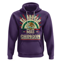 El Abuelo Mas Chingon Mexican Grandpa Mexico Father's Day Hoodie - Wonder Print Shop