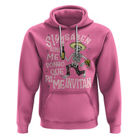 Funny Mexican Drinking Hoodie Si ya saben como me pongo pa' que me invitan Drunk Skeleton - Wonder Print Shop