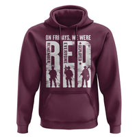 Red Friday Hoodie On Friday We Wear Red Remember Everyone Deployed - Wonder Print Shop
