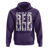 Red Friday Hoodie On Friday We Wear Red Remember Everyone Deployed - Wonder Print Shop
