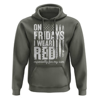 Red Friday Hoodie On Friday I Wear Red Especially For My Son - Wonder Print Shop