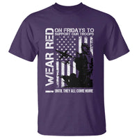 Red Friday T Shirt I Wear Red Support Our Troops Remember Everyone Deployed - Wonder Print Shop