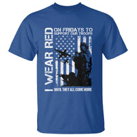 Red Friday T Shirt I Wear Red Support Our Troops Remember Everyone Deployed - Wonder Print Shop