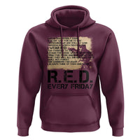 Red Friday Hoodie Remember The Deployed Military Troops Poem - Wonder Print Shop
