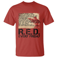 Red Friday T Shirt Remember The Deployed Military Troops Poem - Wonder Print Shop