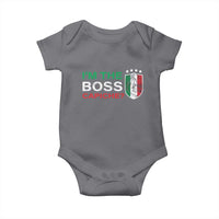 Funny Italian Baby Onesie I'm The Boss Capiche