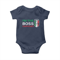 Funny Italian Baby Onesie I'm The Boss Capiche