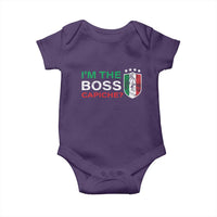 Funny Italian Baby Onesie I'm The Boss Capiche