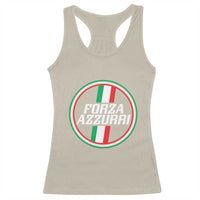 Italian Sport Support Racerback Tank Top Let's Go Italy Forza Azzurri