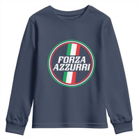 Italian Sport Support Youth Sweatshirt Let's Go Italy Forza Azzurri