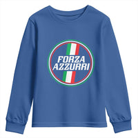 Italian Sport Support Youth Sweatshirt Let's Go Italy Forza Azzurri