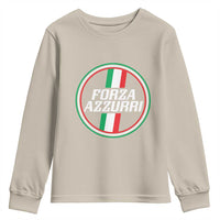 Italian Sport Support Youth Sweatshirt Let's Go Italy Forza Azzurri